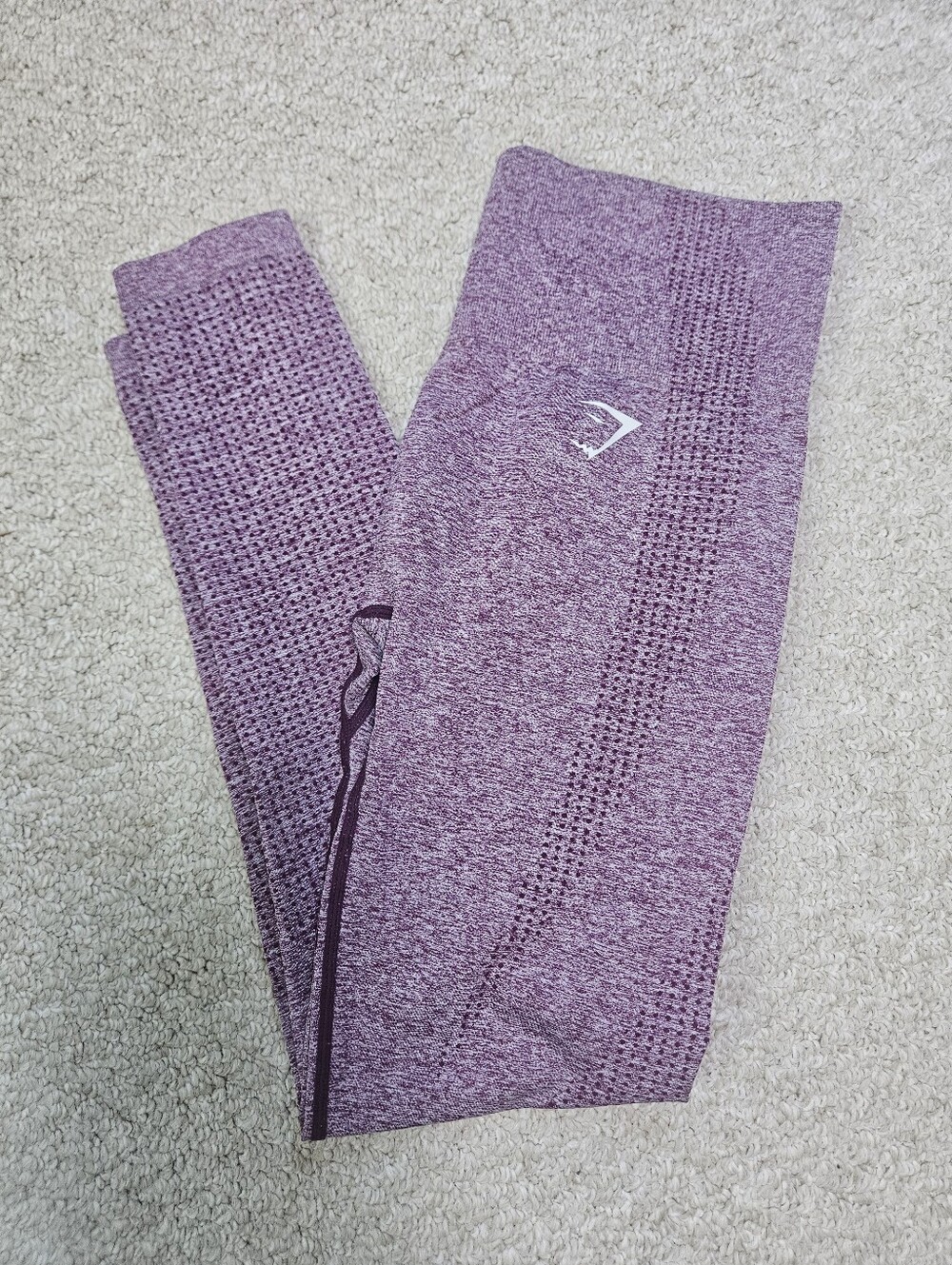 Gymshark Purple Compression Breathable Athletic Leggings XSmall Workout Gym